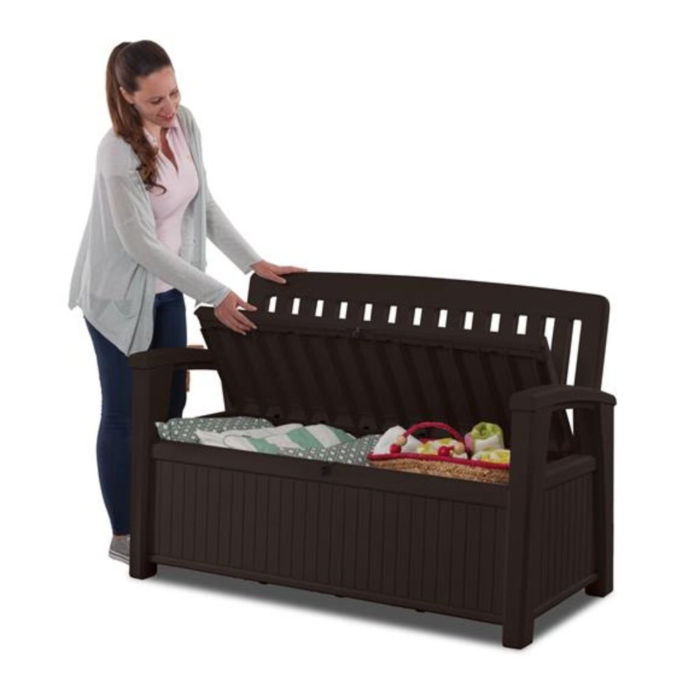 New Yard bench with storage compartment - Picture 5 of 16